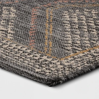 2'3"x3'9" Washable Tapestry Accent Rug Gray - Threshold™ 4 2'3"x3'9" Washable Tapestry Accent Rug Gray - Threshold™ - Image 2