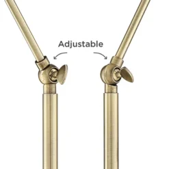 Possini Euro Design Sentry Modern Mid Century Desk Lamp 23" High Black Brass With USB Charging Port LED Adjustable Cone Shade For Bedroom Living Room -Home Furnishings Store GUEST d3ce9263 7a5c 44b4 9cc2 8c349dada242