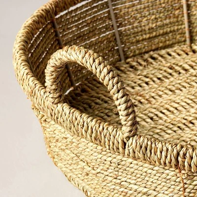 20" Woven Decorative Tray - Hearth & Hand™ With Magnolia 5 20" Woven Decorative Tray - Hearth & Hand™ With Magnolia - Image 3