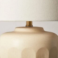 Faceted Ceramic Table Lamp Taupe/Cream (Includes LED Light Bulb) - Hearth & Hand™ With Magnolia -Home Furnishings Store GUEST da8e631d bb1b 4505 abbc ceff25417c31