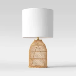 Rattan Diagonal Weave Table Lamp Tan - Opalhouse™ 12 Rattan Diagonal Weave Table Lamp Tan - Opalhouse™ -Home Furnishings Store GUEST dae93eeb ddb7 44ce 88df 301a4b240217