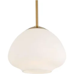 Possini Euro Design Orilla Brass Mini Pendant Light 11 3/4" Wide Mid Century Modern White Opal Glass Shade For Dining Room House Foyer Kitchen Island 9 Possini Euro Design Orilla Brass Mini Pendant Light 11 3/4" Wide Mid Century Modern White Opal Glass Shade For Dining Room House Foyer Kitchen Island -Home Furnishings Store GUEST dec01b0b de37 4466 ad3b 30e2c22b8b3d
