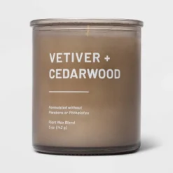 Glass Jar Vetiver And Cedarwood Candle Brown - Threshold™ 10 Glass Jar Vetiver And Cedarwood Candle Brown - Threshold™ -Home Furnishings Store GUEST dfa4fefe 0ef4 4373 802b 4787eff784da
