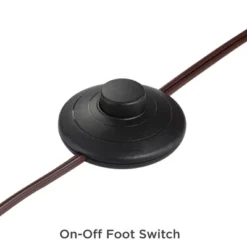 Franklin Iron Works Tahoe Rustic Industrial Downbridge Arc Floor Lamp 60" Tall Bronze Metal Faux Leather Empire Shade For Living Room Reading Bedroom -Home Furnishings Store GUEST e05b399a 8574 4207 8a54 7ad59054f9b8