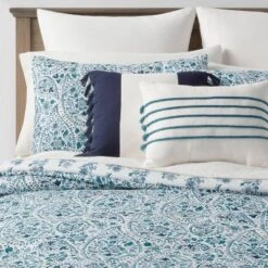 12pc Reversible Paisley Print Comforter & Sheets Set Blue/Dark Teal Blue - Threshold™ -Home Furnishings Store GUEST e3f1ec9a 3b66 4053 b0fe 00d8eb4ecda8