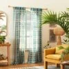 1pc Sheer Vines Burnout Window Curtain Panel Green - Opalhouse™ Designed With Jungalow™ 2 1pc Sheer Vines Burnout Window Curtain Panel Green - Opalhouse™ Designed With Jungalow™ -Home Furnishings Store GUEST e4443a31 f1d1 4db6 b0f4 90da97196c12 1