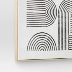 45" X 55" Line Art I Framed Kraft Wall Canvas - Threshold™ -Home Furnishings Store GUEST e4499747 11ac 48ec bdf9 19d39f85fafe