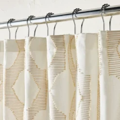 Best Seller 5 In The Name Of Love Clipped Shower Curtain White - Opalhouseâ„¢ Designed By Jungalowâ„¢