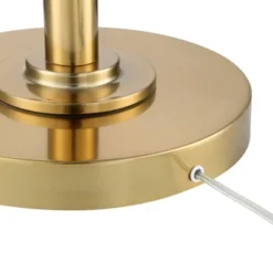 Possini Euro Design Kinsey Modern Torchiere Floor Lamp 72 1/2" Tall Brass Gold Metal Stone Pattern Crystal Glass Shade For Living Room Office House -Home Furnishings Store GUEST e810d4ad 4b95 49e1 b4c6 0ba43d797023