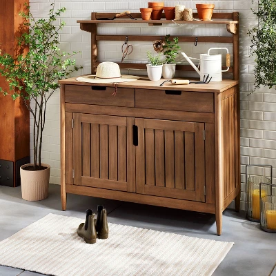 Textured Stripe Indoor/Outdoor Woven Area Rug Beige/Cream - Hearth & Hand™ With Magnolia 3 Textured Stripe Indoor/Outdoor Woven Area Rug Beige/Cream - Hearth & Hand™ With Magnolia