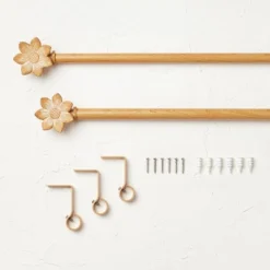 Flower Faux Wood Curtain Rod Natural Wood - Opalhouse™ Designed With Jungalow™ 8 Flower Faux Wood Curtain Rod Natural Wood - Opalhouse™ Designed With Jungalow™ -Home Furnishings Store GUEST f708ce89 3ca5 424d 80e2 a01cb7dd58aa