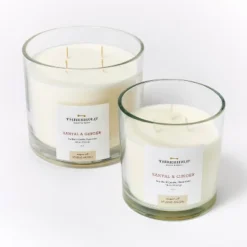 Clear Glass Santal & Ginger Candle White - Threshold™ Designed With Studio McGee 11 Clear Glass Santal & Ginger Candle White - Threshold™ Designed With Studio McGee -Home Furnishings Store GUEST f8468f42 e11b 4265 be90 0b4528f7c8a3