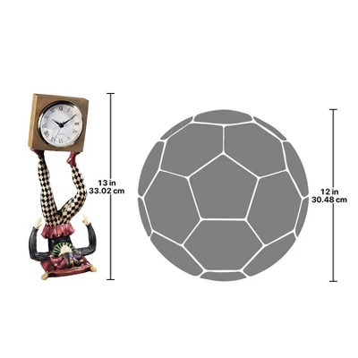 Design Toscano Juggling Time Harlequin Jester Sculptural Clock 4 Design Toscano Juggling Time Harlequin Jester Sculptural Clock - Image 2