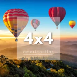 Americanflat Acrylic Picture Frame - Scratch Resistant With Magnetic Corners & Freestanding For Tabletop