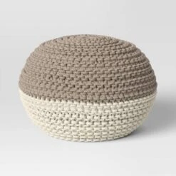 Cloverly Chunky Knit Pouf - Threshold 25 Cloverly Chunky Knit Pouf - Threshold -Home Furnishings Store GUEST fb49b17f db39 4956 a41c 9ae43383d562