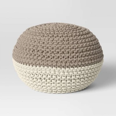 Cloverly Chunky Knit Pouf - Threshold 14 Cloverly Chunky Knit Pouf - Threshold - Image 12