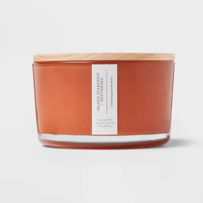 Island Starfruit And Nectarine Candle Orange - Threshold™ 6 Island Starfruit And Nectarine Candle Orange - Threshold™ - Image 4