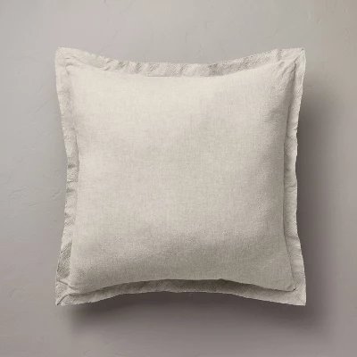 26"x26" Linen Blend Euro Bed Pillow - Hearth & Hand™ With Magnolia 7 26"x26" Linen Blend Euro Bed Pillow - Hearth & Hand™ With Magnolia - Image 5