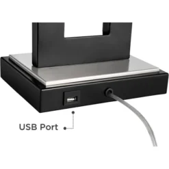 360 Lighting Neil Modern Rustic Table Lamp 26" High Black Metal With USB Charging Port White Rectangular Shade For Bedroom Living Room Bedside Desk 13 360 Lighting Neil Modern Rustic Table Lamp 26" High Black Metal With USB Charging Port White Rectangular Shade For Bedroom Living Room Bedside Desk -Home Furnishings Store GUEST fd068bc9 d5b6 48da 8e9c 96a4e51d511f