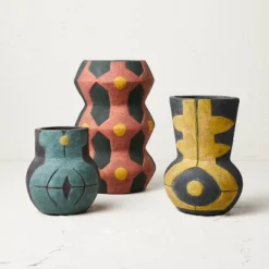 Medium Geo Pattern Vase Yellow - Opalhouse™ Designed With Jungalow™ 7 Medium Geo Pattern Vase Yellow - Opalhouse™ Designed With Jungalow™ -Home Furnishings Store GUEST ffdfb76e 4af7 4a2f bf54 eb82c22ddd07 1